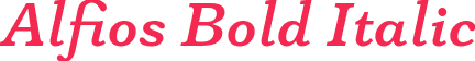 Alfios Bold Italic